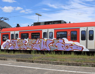 Graffiti Train in Frankfurt - Photo by MondFiedel (2024)