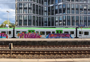 Graffiti Train in Essen - Photo by MondFiedel (2026)