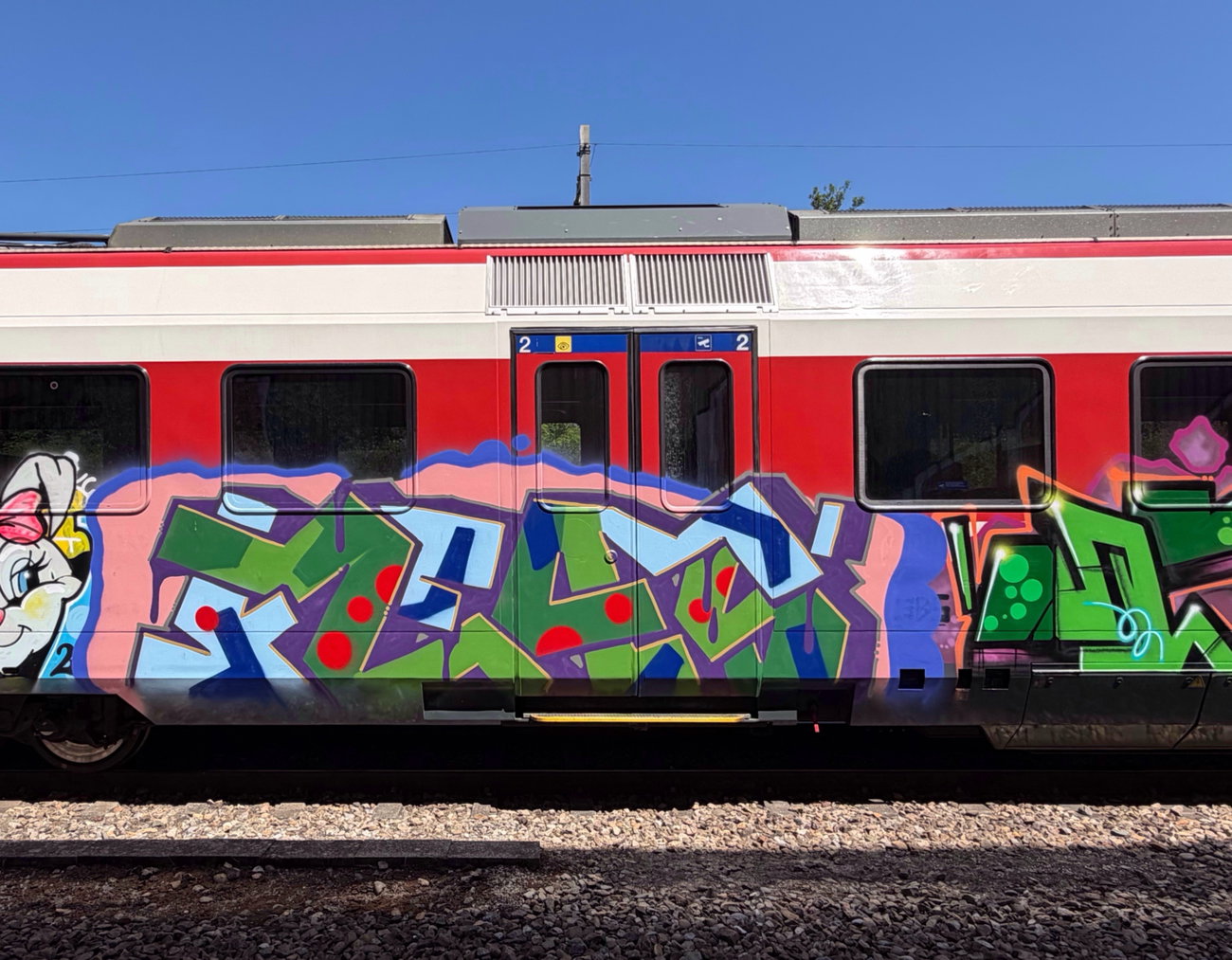 Graffiti Train in Basel - Photo by MondFiedel (2026)