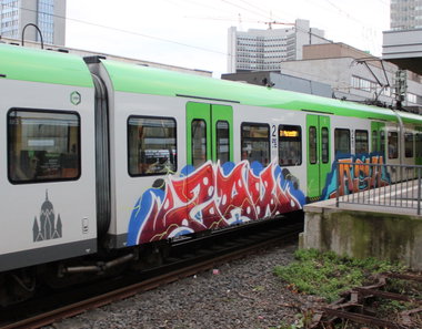 Graffiti Train in Essen - Photo by MondFiedel (2024)