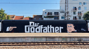 Graffiti Train in Brussels - Photo by MondFiedel (2026)