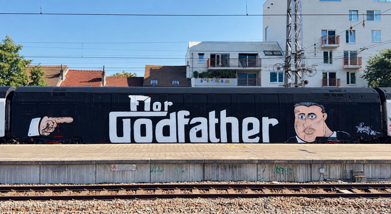 Graffiti Train in Brussels - Photo by MondFiedel (2026)