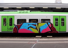 Graffiti Train in Essen - Photo by MondFiedel (2024)