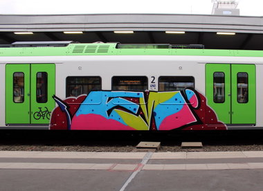 Graffiti Train in Essen - Photo by MondFiedel (2024)