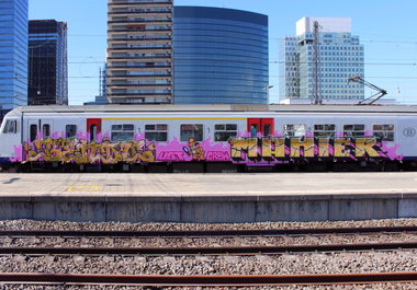 Graffiti Train in Brussels - Photo by MondFiedel (2026)