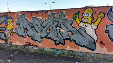 Graffiti Wall in Ustal miejsce - Photo by Monker