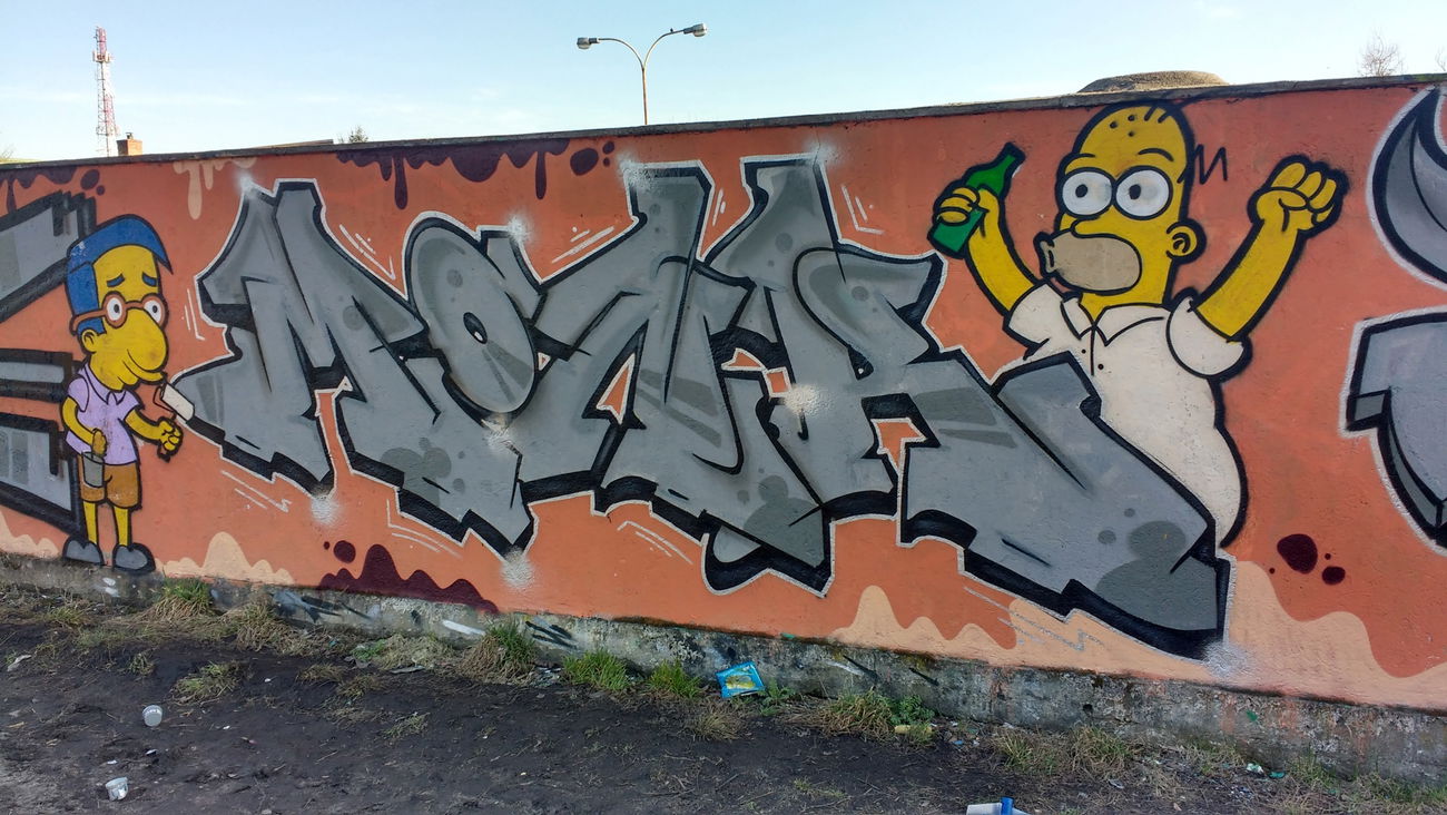 Graffiti Wall in Ustal miejsce - Photo by Monker