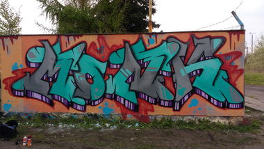 Graffiti Wall in Polska - Photo by Monker (2017)