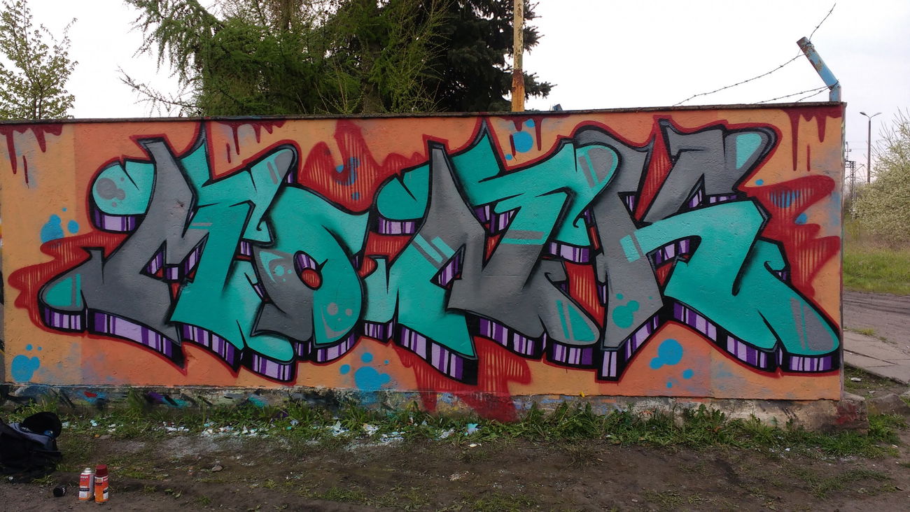 Graffiti Wall in Polska - Photo by Monker (2017)