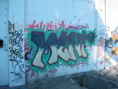 Graffiti Wall in Dresden - Photo by MonsterGurkE - ment (1999)