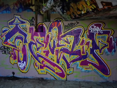 Graffiti Wall in Dresden - Photo by MonsterGurkE - senf, rtc, cram (2016)