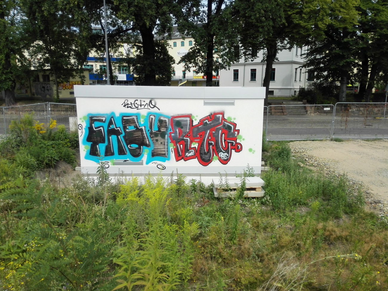 Graffiti Bombing in Dresden - Photo by MonsterGurkE - faq, faqu, rtc (2015)