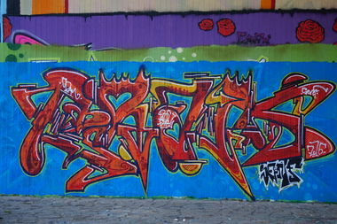 Graffiti Wall in Dresden - Photo by MonsterGurkE - cram, senf, rtc (2016)
