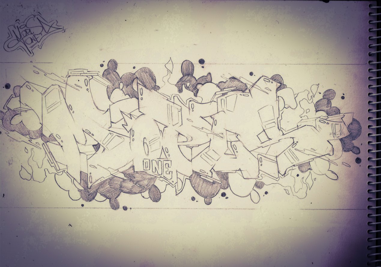 Graffiti Sketch - Photo by Mopls - mopls, mopls, one (2013)
