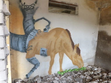Graffiti Wall in Letschin - Photo by Mopz - mops (2013)