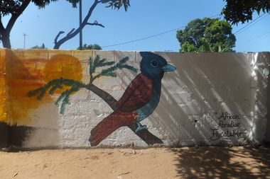 Graffiti Wall in Sukuta - Photo by Mopz - mopz, gambia, african (2013)