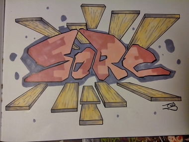 Graffiti Sketch - Photo by Mopz