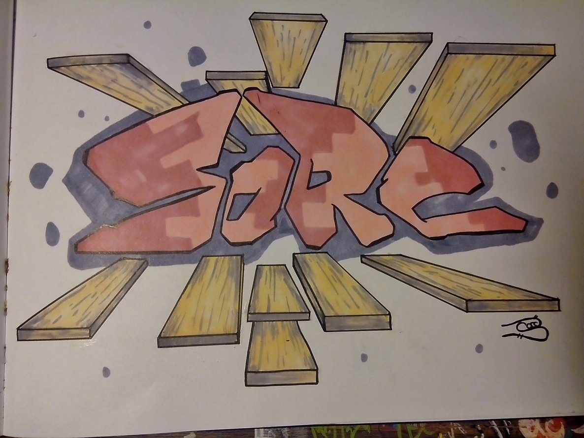 Graffiti Sketch - Photo by Mopz