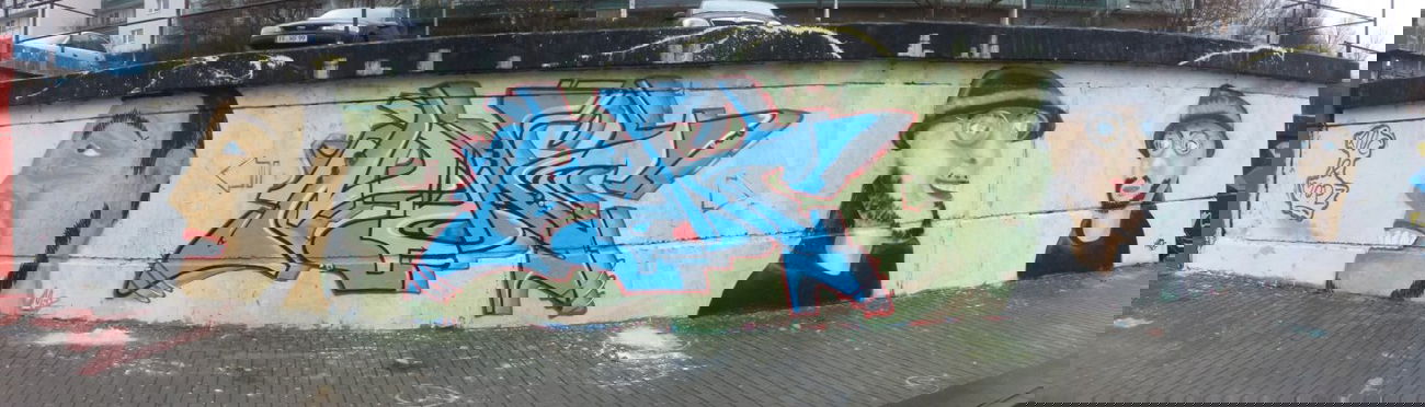 Graffiti Wall in Frankfurt (Oder) - Photo by Mopz - Mopz, &, Noc (2013)