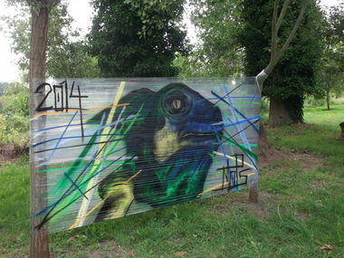 Graffiti Wall - Photo by Mopz - mops, chameleon (2014)