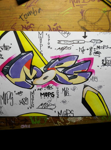 Graffiti Sketch - Photo by Mopz