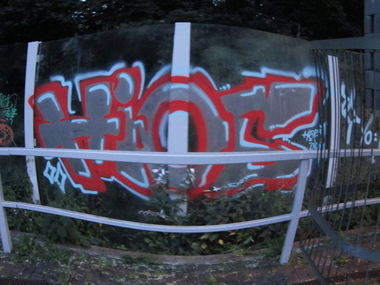 Graffiti Bombing in Potsdam - Photo by Morales