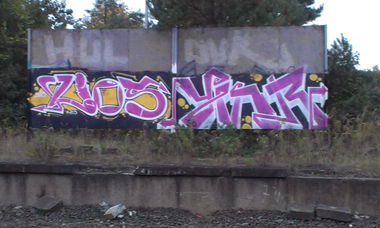 Graffiti Bombing in Potsdam - Photo by Morales