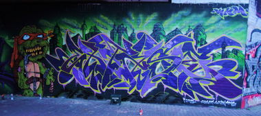 Graffiti Wall - Photo by Morbidangel - Asher, Extase (2015)