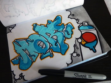 Graffiti Sketch in Gda?sk - Photo by MorePL - more, poland, sketch (2013)