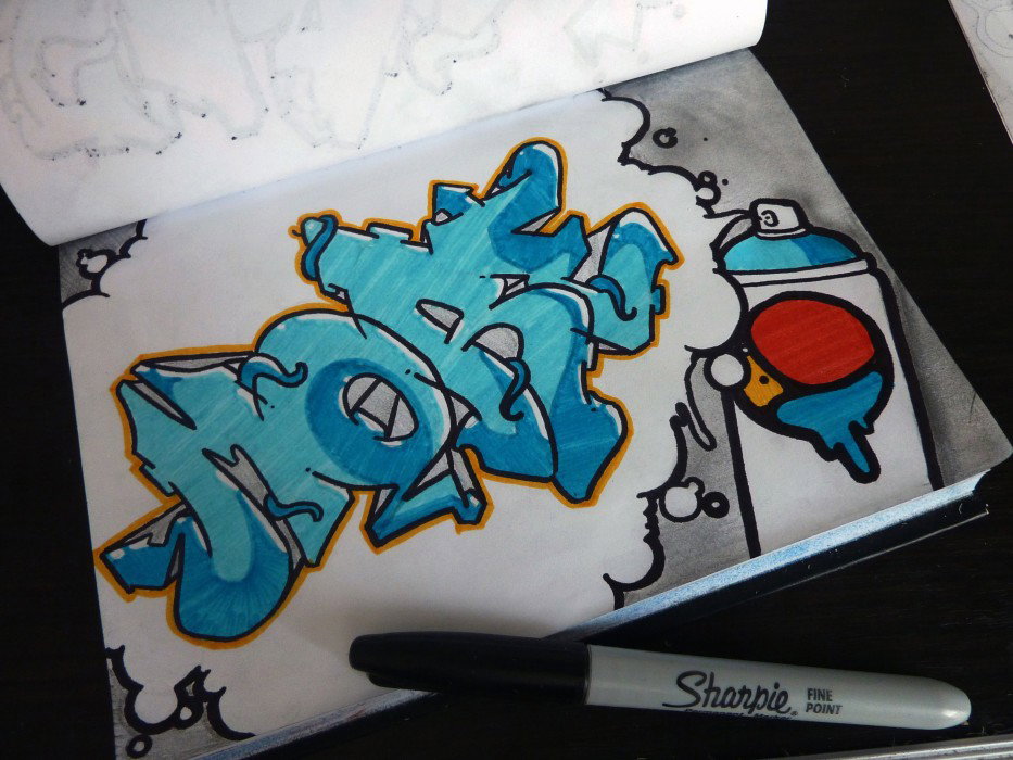 Graffiti Sketch in Gda?sk - Photo by MorePL - more, poland, sketch (2013)