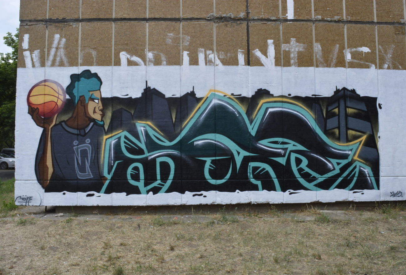 Graffiti Wall in Serbia new belgrade blok 45 - Photo by Moresko - Moresko (2015)