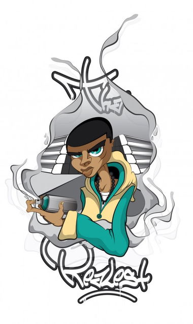 Graffiti Sketch in Belgrade - Photo by Moresko - Moresko (2014)