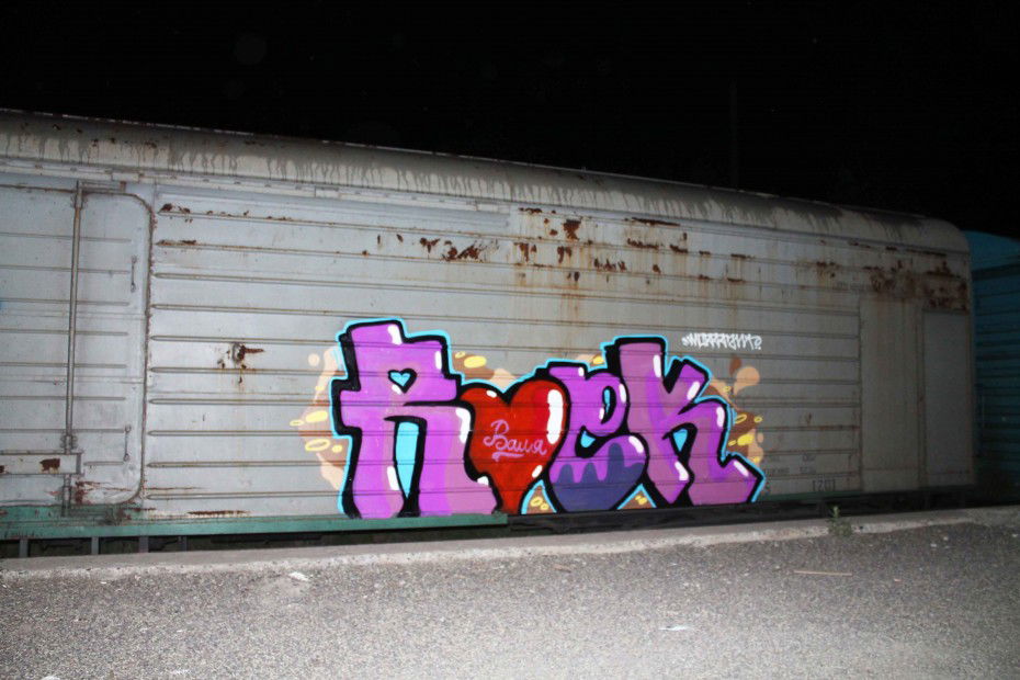 Graffiti Train in Russia - Photo by Morgan - Fas/Roek (2013)