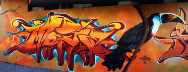 Graffiti Wall in Ettlingen - Photo by MoseOne - Mose, karlsruhe (2014)