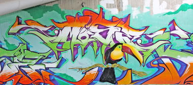Graffiti Wall in Karlsruhe - Photo by MoseOne - mose, tukan (2014)