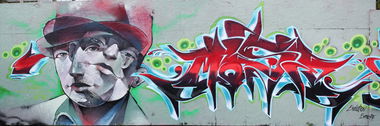 Graffiti Wall in Karlsruhe - Photo by MoseOne - treze, mose, combo (2014)