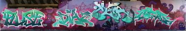 Graffiti Wall - Photo by MoseOne - Pluse, Diaz, Meta (2015)