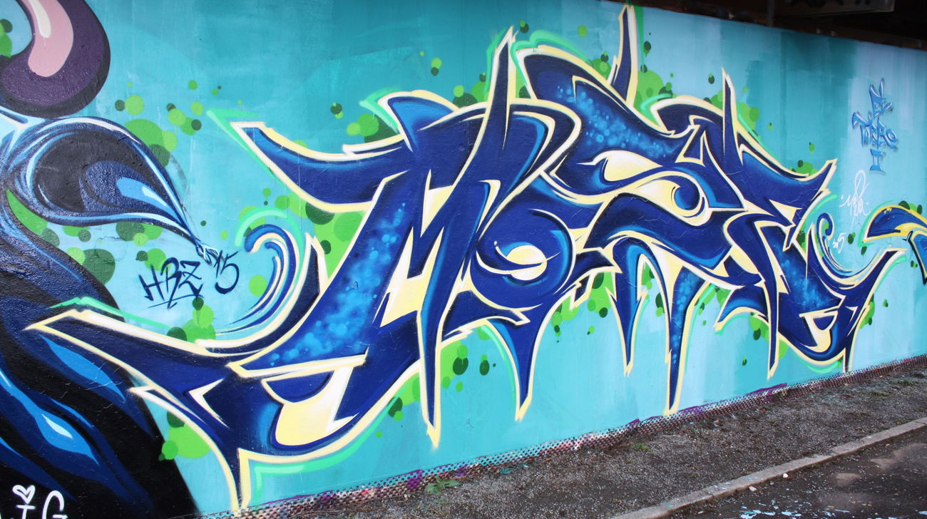 Graffiti Wall in Karlsruhe - Photo by MoseOne (2015)