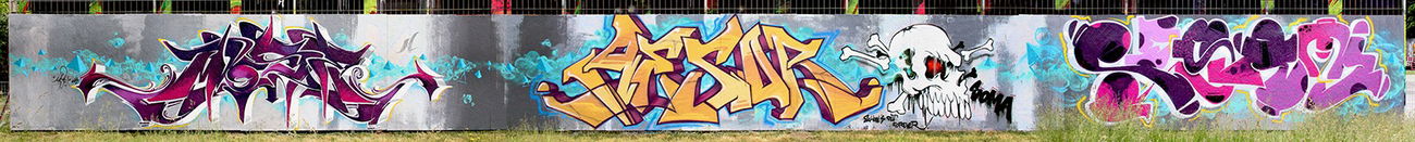 Graffiti Wall in Karlsruhe - Photo by MoseOne - Mose, Diaz, Meta (2015)