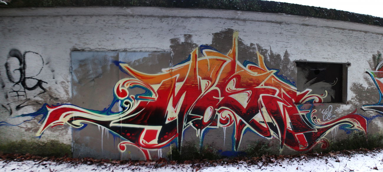 Graffiti Wall - Photo by MoseOne - lostplaces (2016)