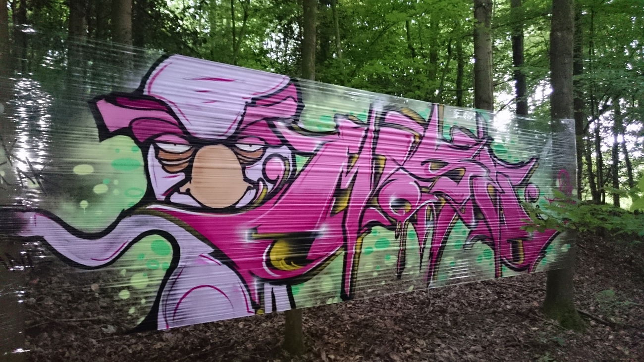 Graffiti Artwork - Photo by MoseOne - Mose, Forest, Plastic (2016)