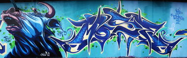 Graffiti Wall in Karlsruhe durlach - Photo by MoseOne - Tali, Mose (2015)