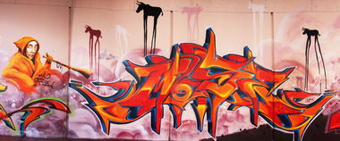Graffiti Wall in Karlsruhe - Photo by MoseOne - Mose, Seva (2014)