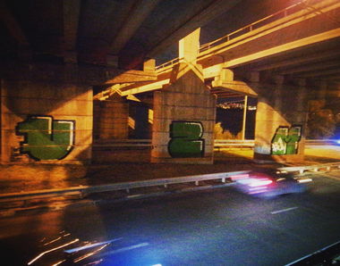 Graffiti Bombing - Photo by Mosepaint - voronezh, uzm, mose