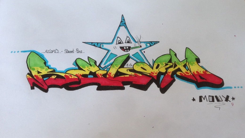 Graffiti Wall - Photo by Moux - graff, reload, sketch