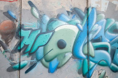 Graffiti Wall in Jerusalem - Photo by MrBrotlosekunsT - Brotlosekunst, wel, wel91 (2013)