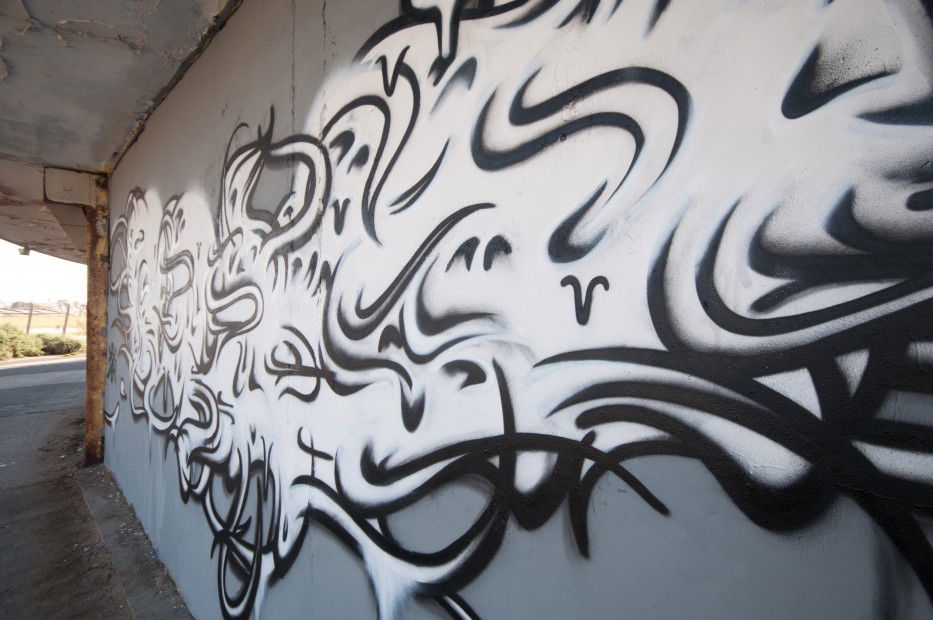 Graffiti Wall in Tel Aviv - Photo by MrBrotlosekunsT - Brotlosekunst, wel, wel91 (2013)