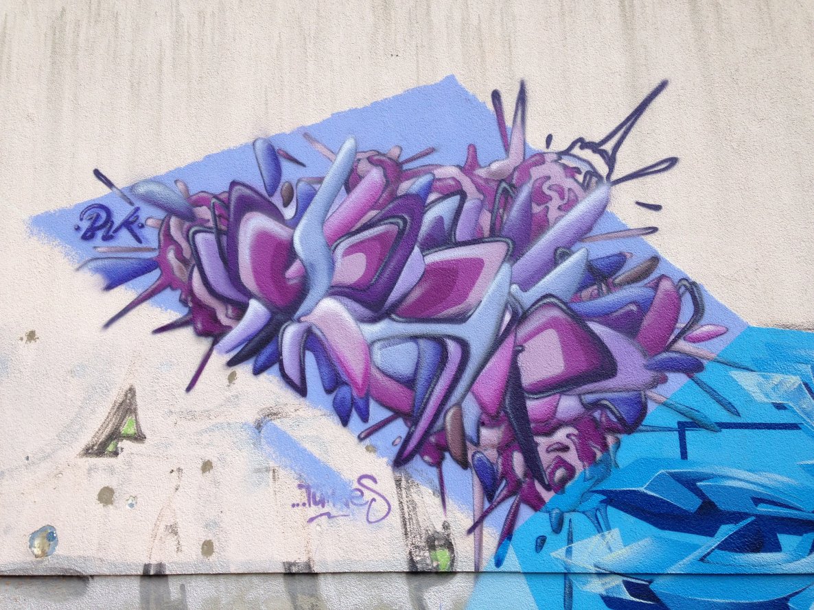 Graffiti Wall in Frankfurt (Oder) - Photo by MrBrotlosekunsT - Wel, BLK, PAD (2014)