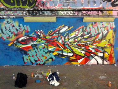 Graffiti Wall - Photo by MrEx - london, supe, waterloo (2013)