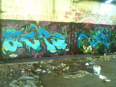 Graffiti Wall - Photo by MrGraff - Acro, Kosi, emu (2013)